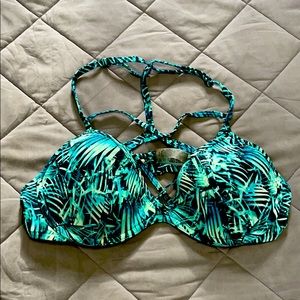 PINK Criss Cross Swimsuit Top, Size L